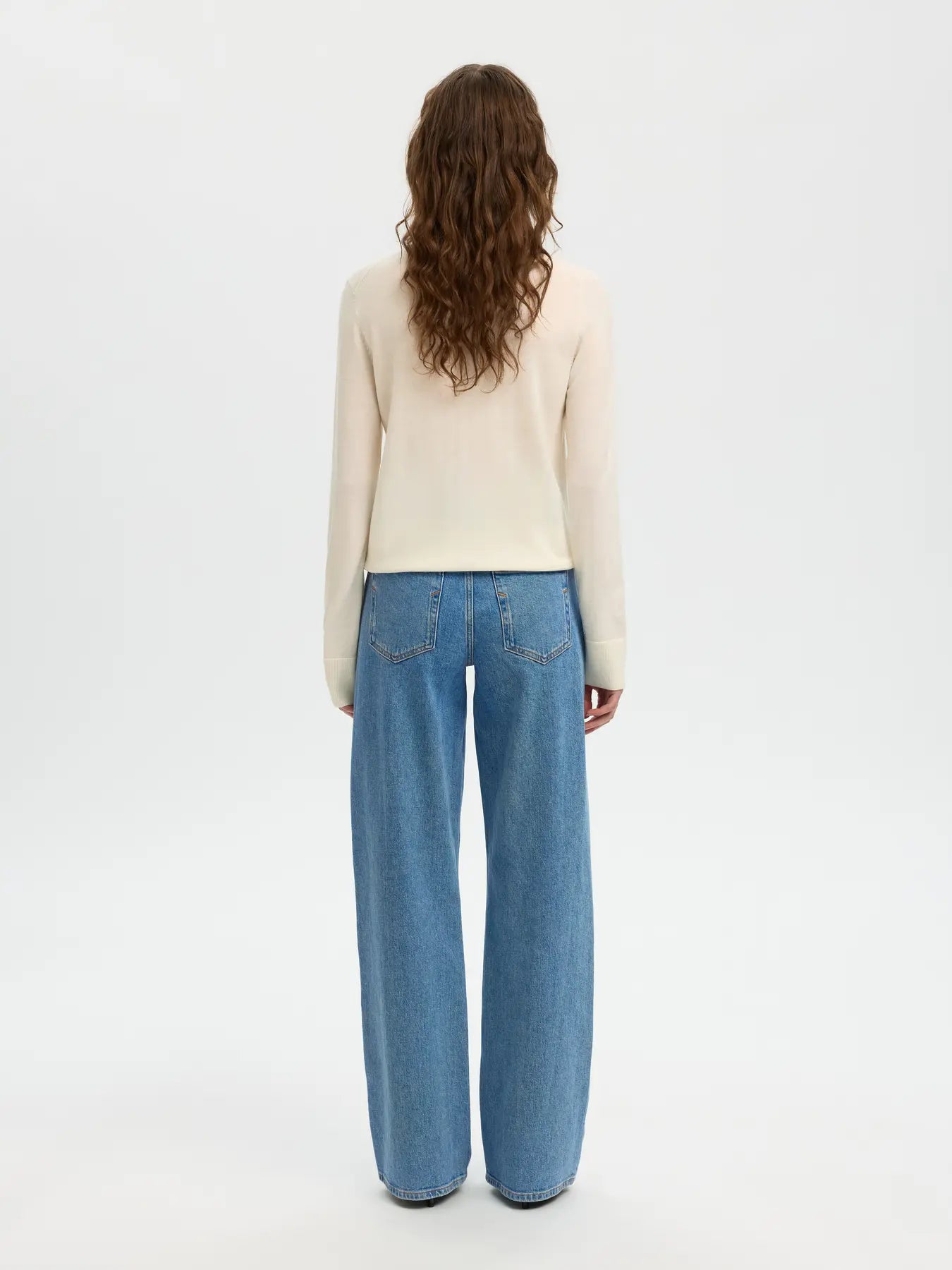 Wide Bea-Kori Light Bl Hw Jeans - Ljusblå Denim