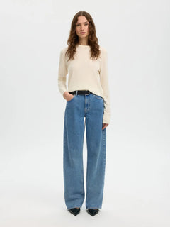 Wide Bea-Kori Light Bl Hw Jeans - Light Blue Denim