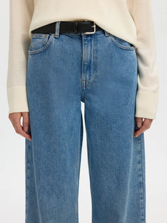 Wide Bea-Kori Light Bl Hw Jeans - Light Blue Denim