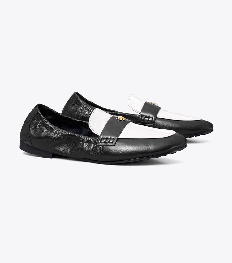 Tory Burch Ballet Loafer - Perfect Black / New Ivory