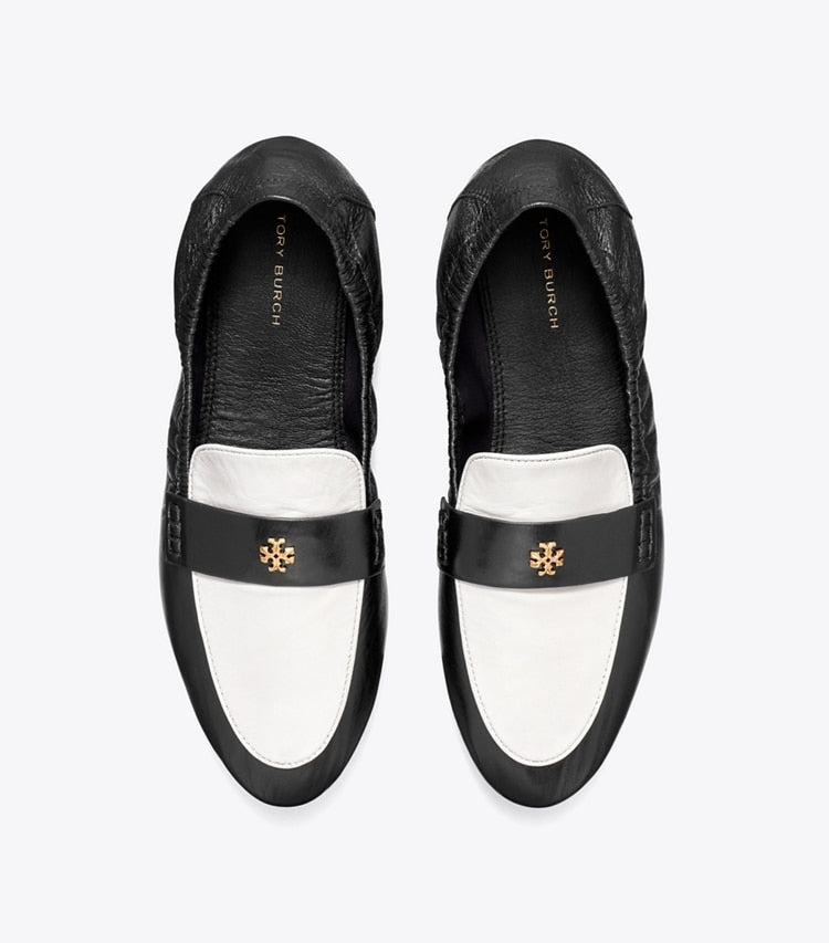 Tory Burch Ballet Loafer - Perfect Black / New Ivory