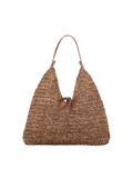 Paper Straw Siena Bag - Mocha Brown