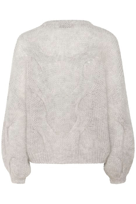 ZeniaGZ Pullover - Ultra Light Grey Mélange