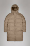 Rains Alta Longer Puffer Jacket - Beige