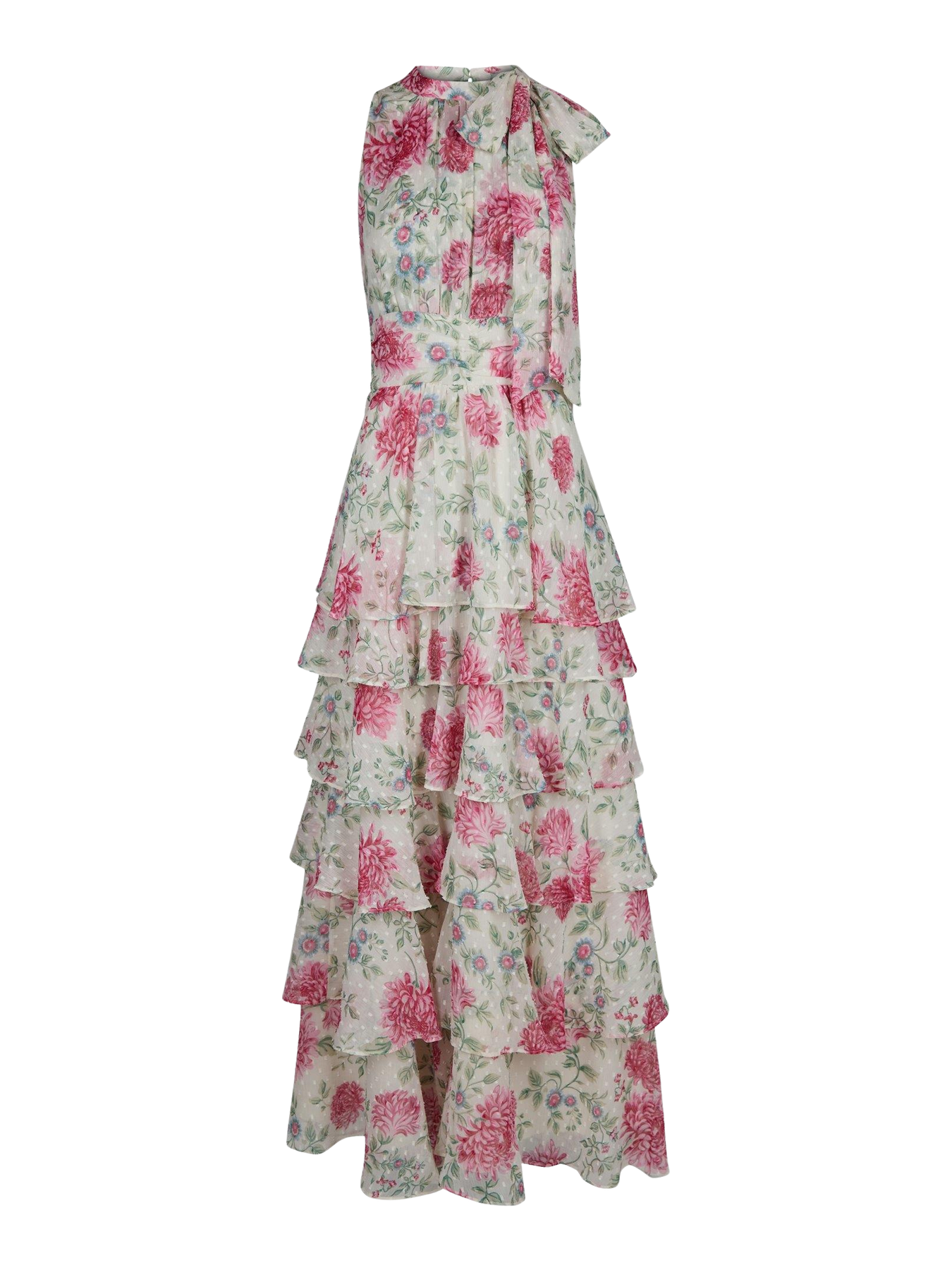 Marli Big Flower Dress - Creme