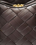 Ryder Woven Shoulder Bag - Chocolate Brown