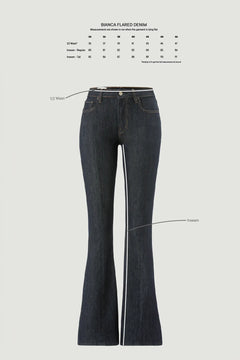 Flared Denim - Dark Blue