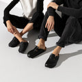 Boston Oiled Leather Narrow - Svart