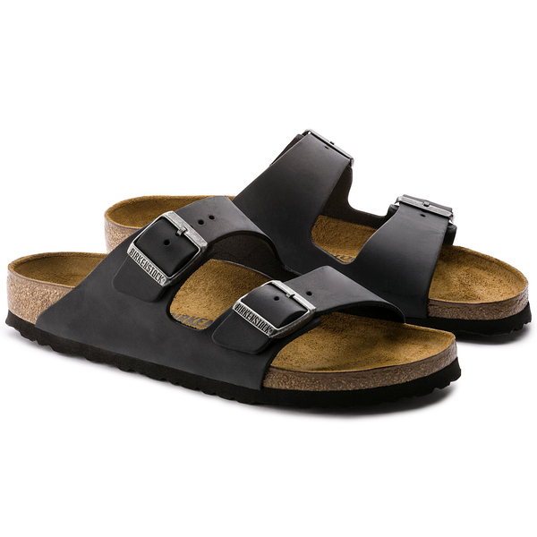 Arizona Oiled Leather Narrow - Black