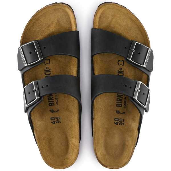 Arizona Oiled Leather Narrow - Black