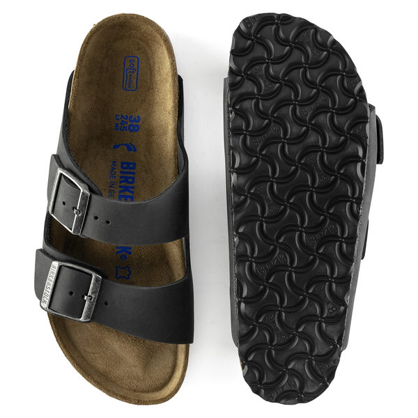 Arizona Soft Footbed Oiled Leather Regular - Black