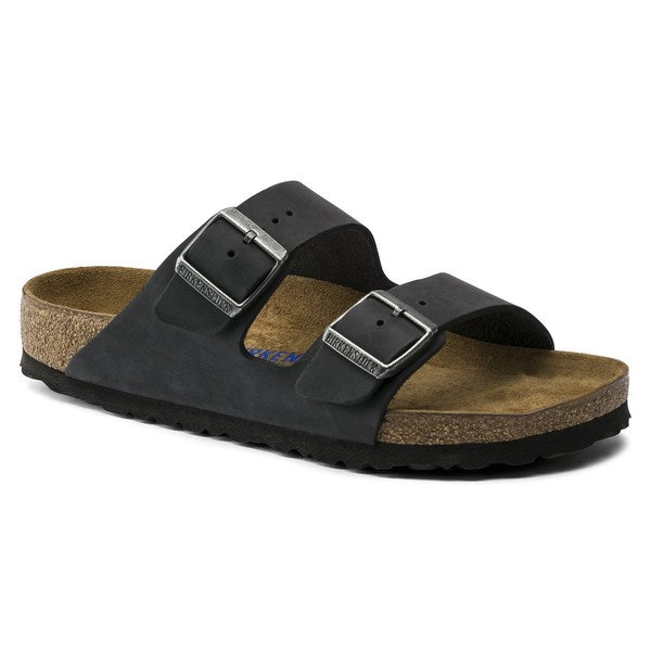 Birkenstock Arizona Soft Footbed Oiled Leather Narrow - Svart