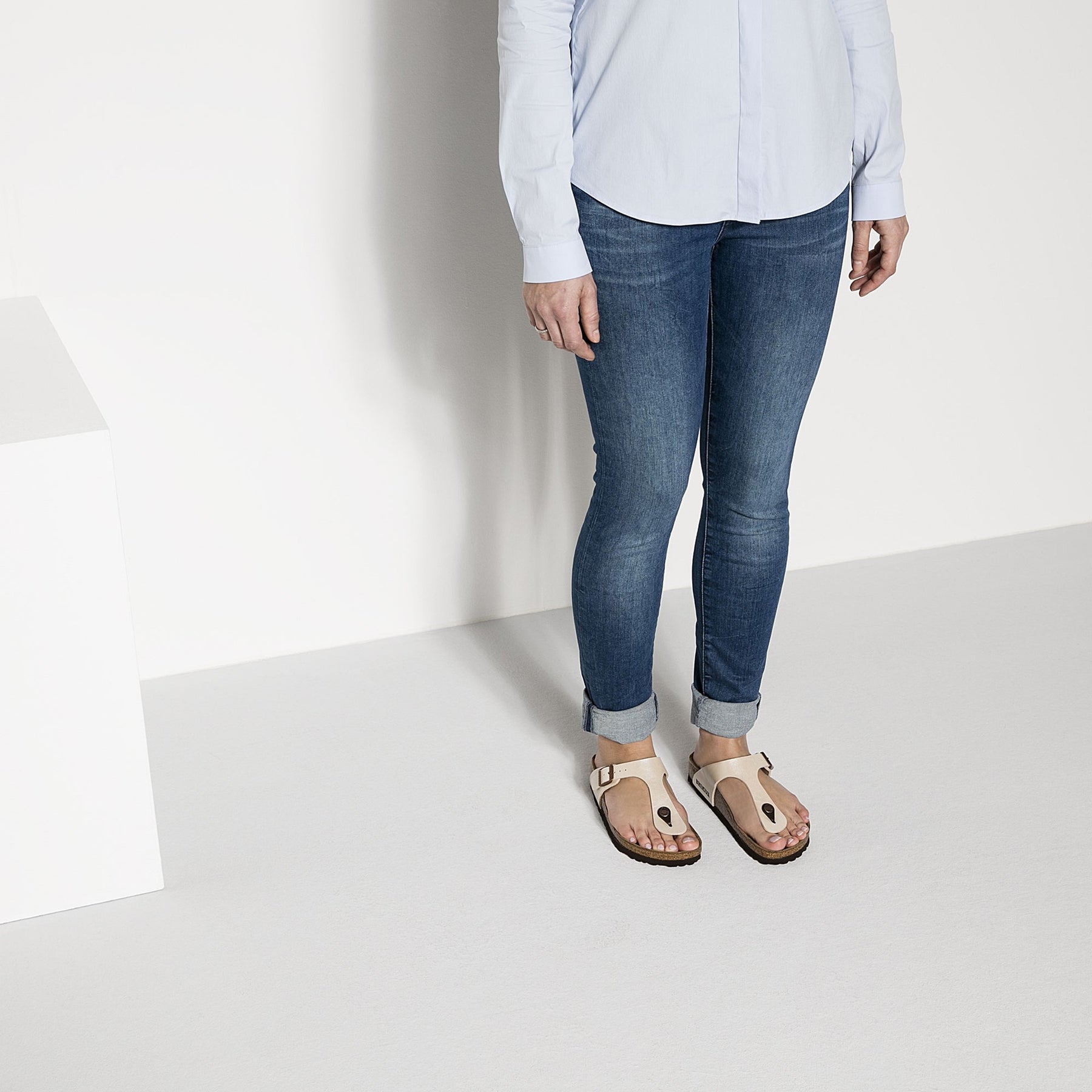 Gizeh Birko-Flor Narrow - Graceful Pearl White