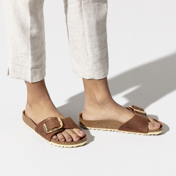 Madrid Oiled Leather Narrow - Cognac