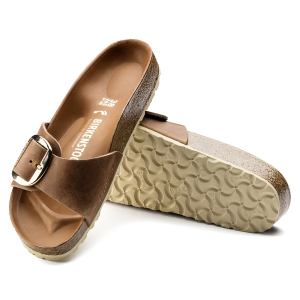 Madrid Oiled Leather Narrow - Cognac