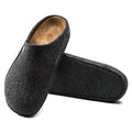 Birkenstock Zermatt Wool Felt Narrow Tofflor - Anthracite