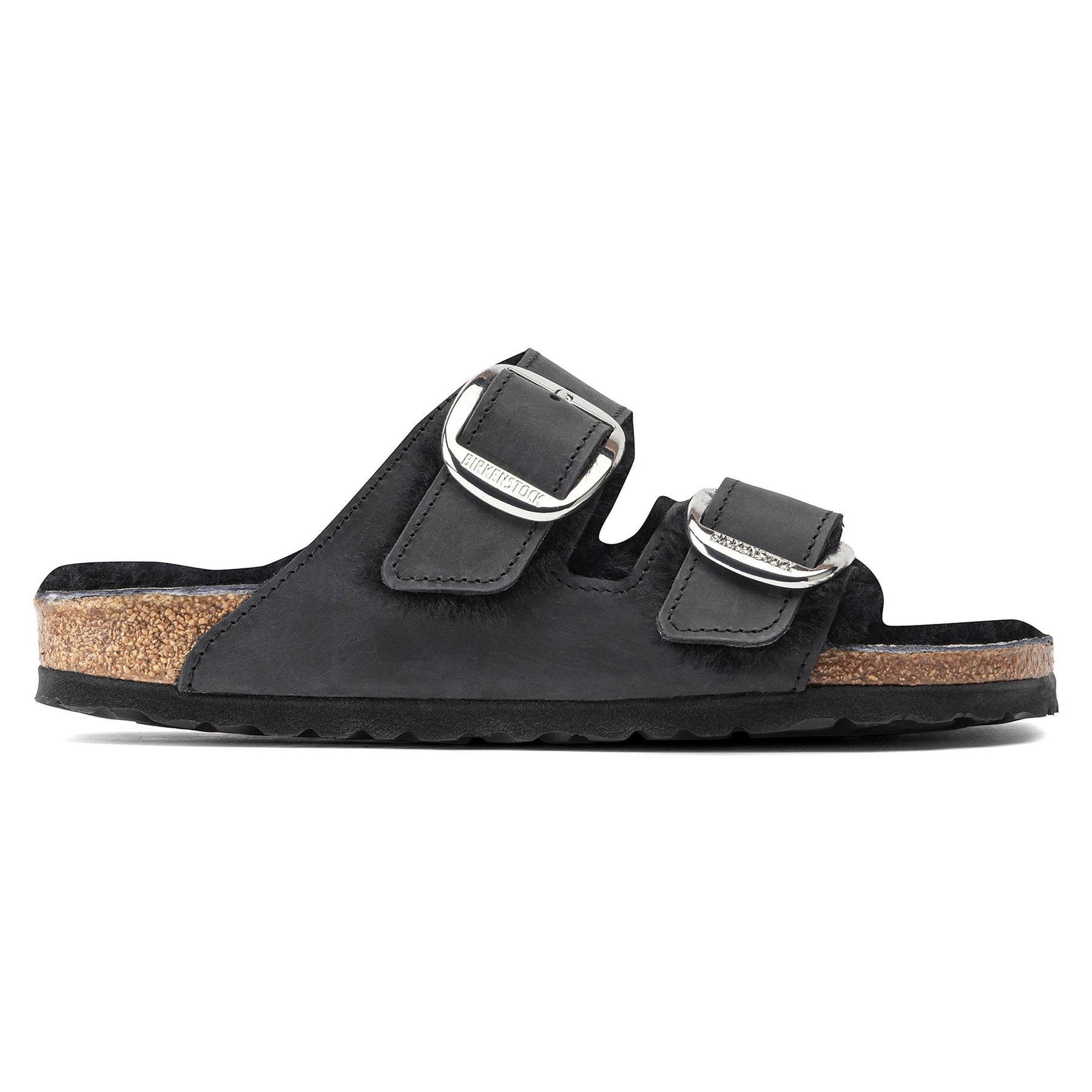 Arizona Big Buckle Oiled Leather Narrow - Black