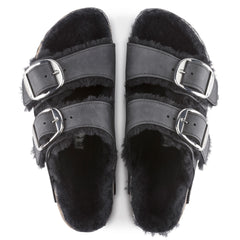 Arizona Big Buckle Oiled Leather Narrow - Black