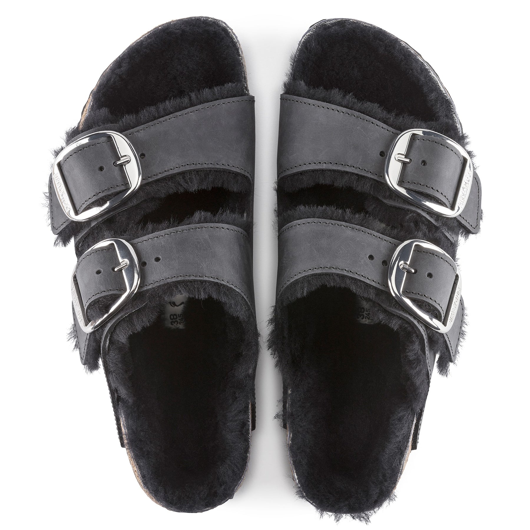 Arizona Big Buckle Oiled Leather Narrow - Black