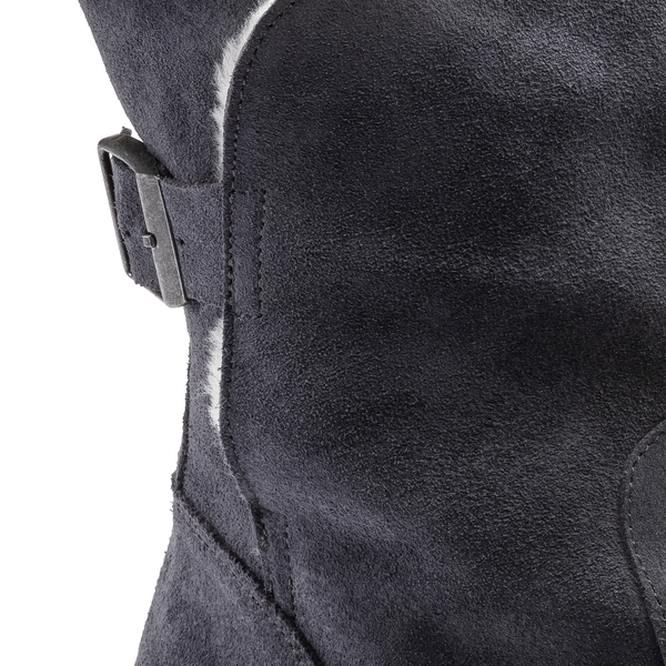 Uppsala Shearling Suede Leather Narrow - Graphite