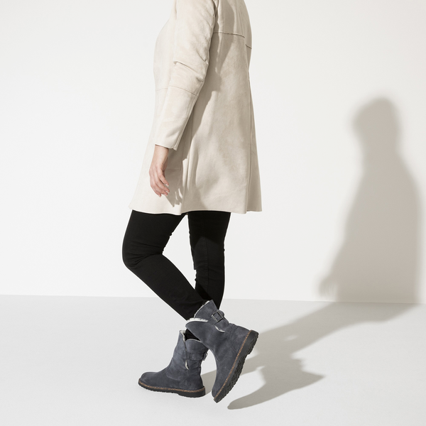 Uppsala Shearling Suede Leather Narrow - Graphite