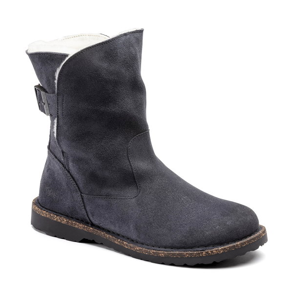 Uppsala Shearling Suede Leather Narrow - Graphite