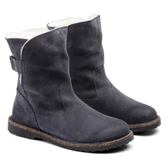 Uppsala Shearling Suede Leather Narrow - Graphite