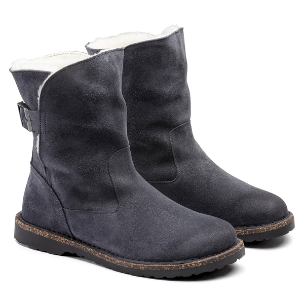 Uppsala Shearling Suede Leather Narrow - Graphite