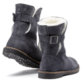 Uppsala Shearling Suede Leather Narrow - Graphite