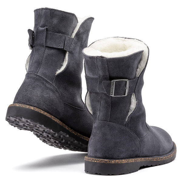 Uppsala Shearling Suede Leather Narrow - Graphite