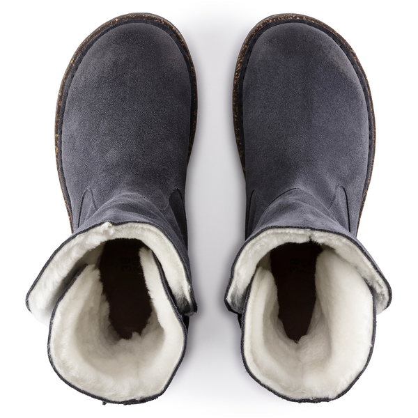 Uppsala Shearling Suede Leather Narrow - Graphite
