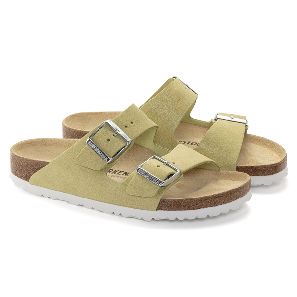 Arizona Suede Leather Narrow - Shimmering Popcorn