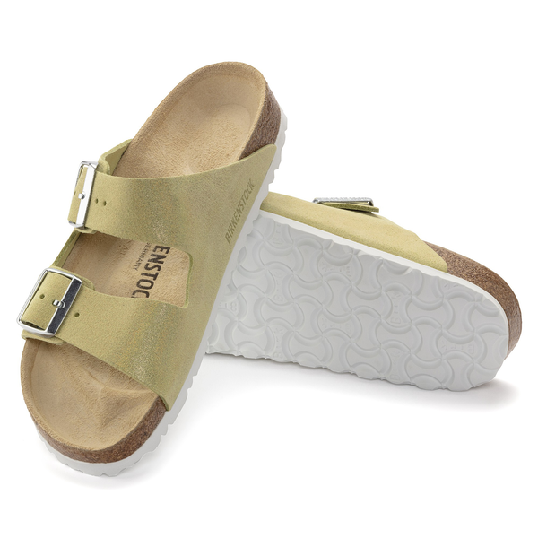 Arizona Suede Leather Narrow - Shimmering Popcorn