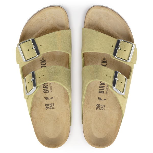 Arizona Suede Leather Narrow - Shimmering Popcorn