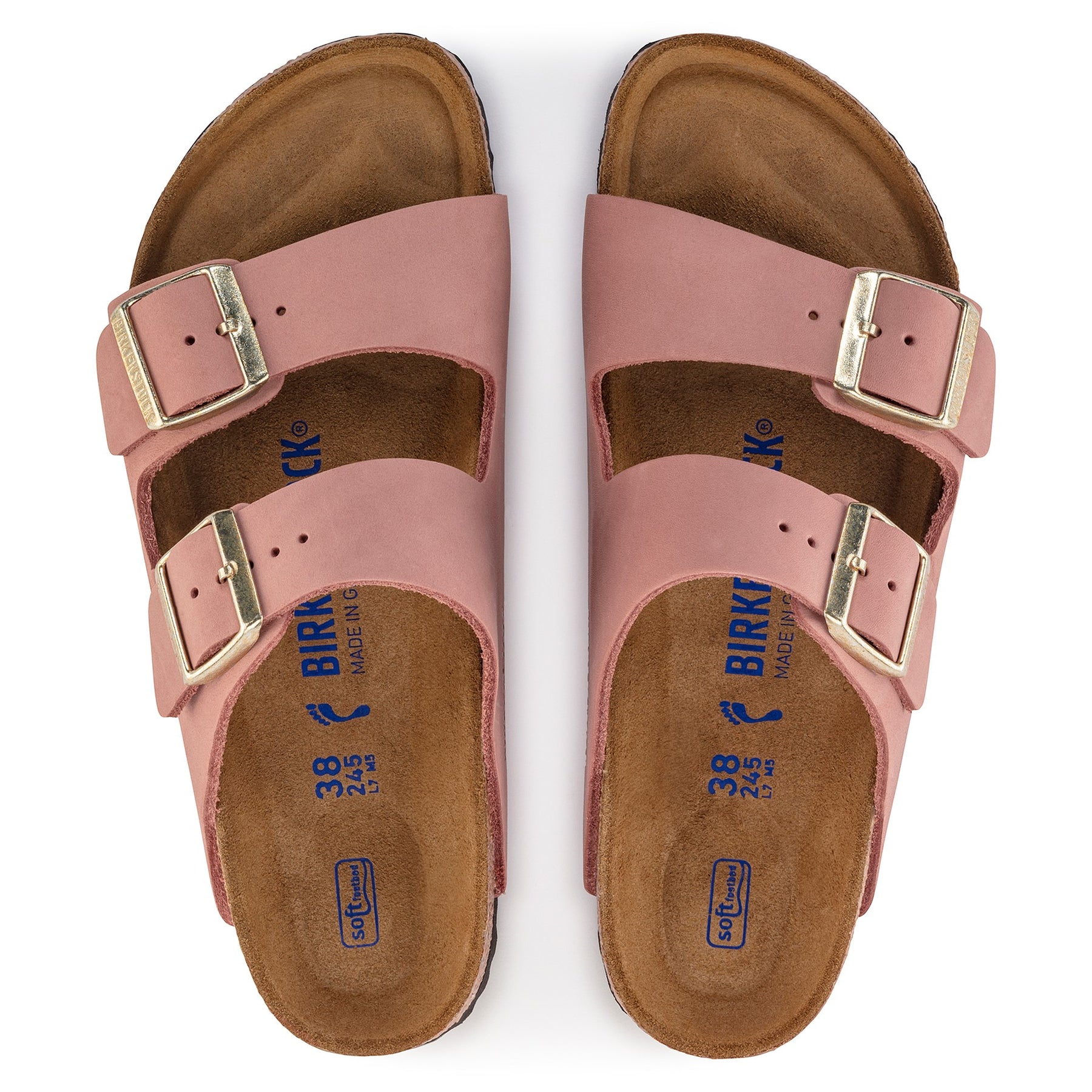 Arizona Nubuck Leather Narrow - Old Rose