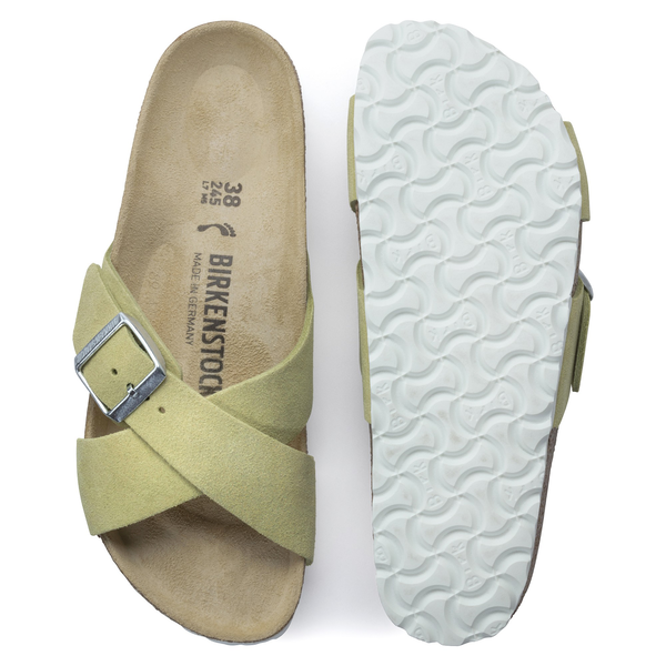 Siena Suede Leather Narrow - Shimmering Popcorn