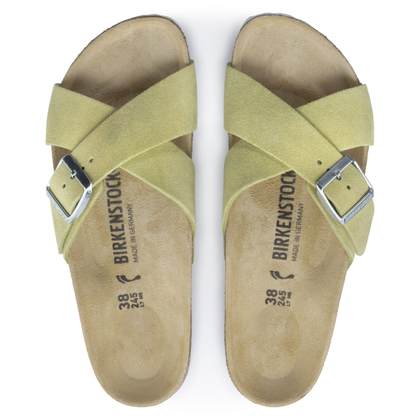 Siena Suede Leather Narrow - Shimmering Popcorn