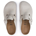 Boston Suede Leather Narrow - Antique White