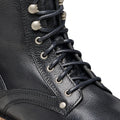 Bryson Grained Natural Leather Narrow - Black
