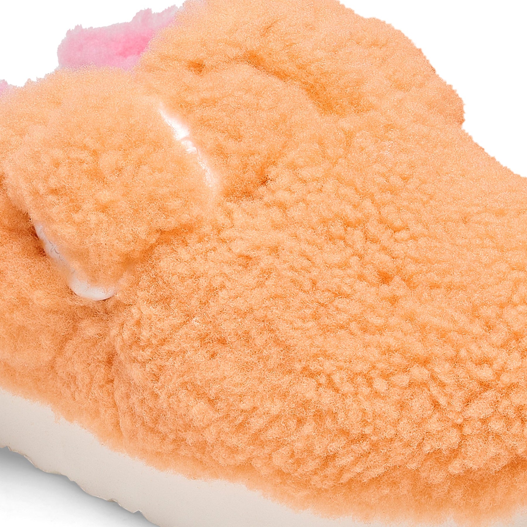 Boston Big Buckle Platform Fur Narrow - Papaya/Candy Pink