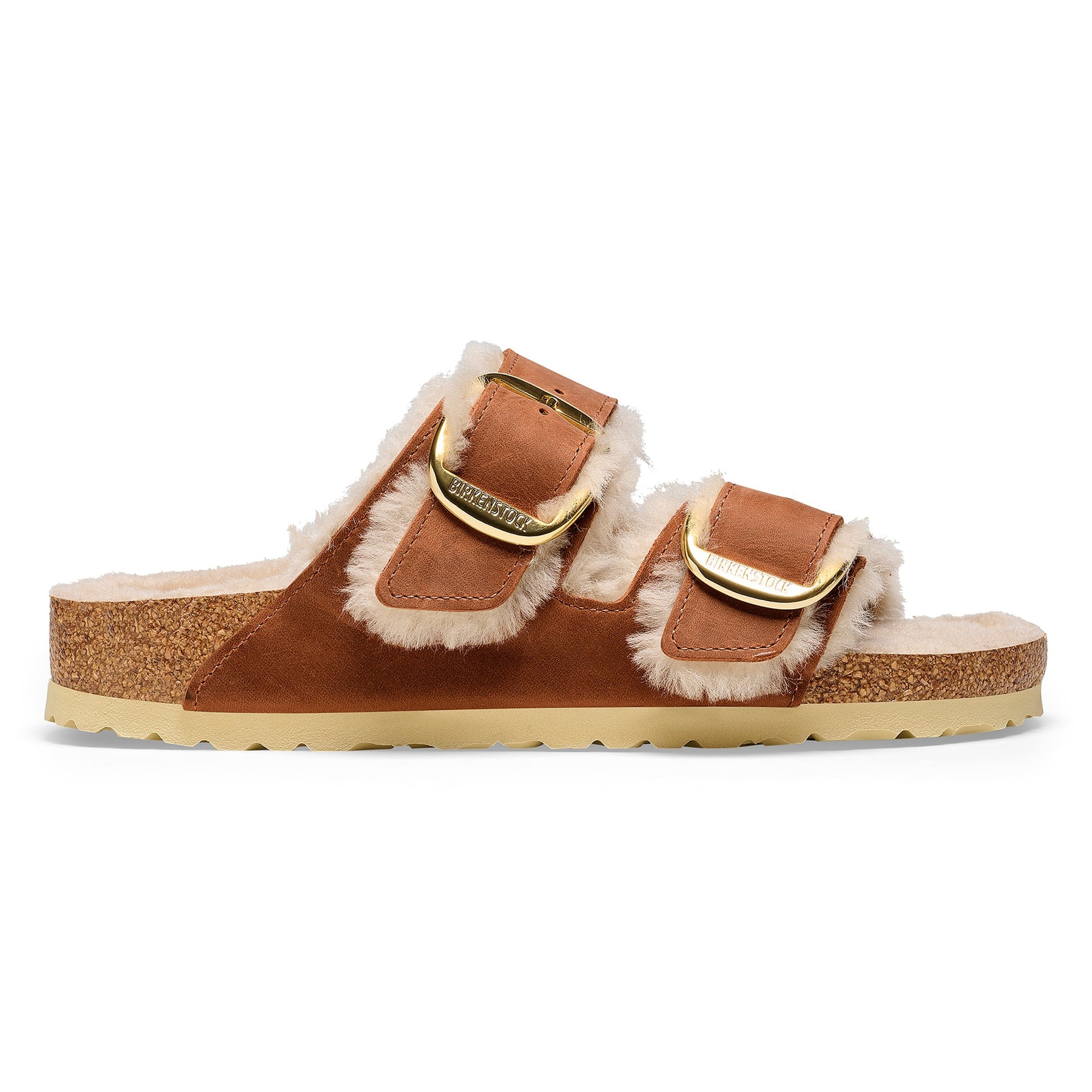 Arizona Big Buckle Oiled Leather Narrow - Cognac