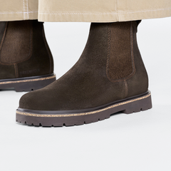 Highwood Slip On Women Suede Leather Narrow - Mocha