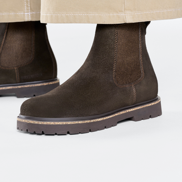 Highwood Slip On Women Suede Leather Narrow - Mocha