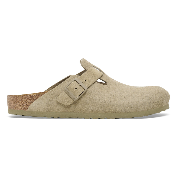 Boston Suede Leather Narrow - Faded Khaki