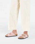 Birkenstock Arizona Suede Leather Narrow - Ljusrosa