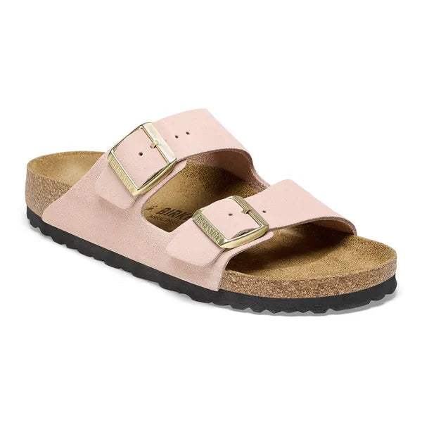 Birkenstock Arizona Suede Leather Narrow - Ljusrosa