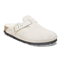 Boston Shearling Suede Leather/Fur Narrow - Antique White