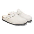 Boston Shearling Suede Leather/Fur Narrow - Antique White