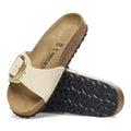 Madrid Big Buckle Nubuck Leather Narrow - Ecru