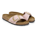 Madrid Big Buckle Nubuck Leather Narrow - Soft Pink